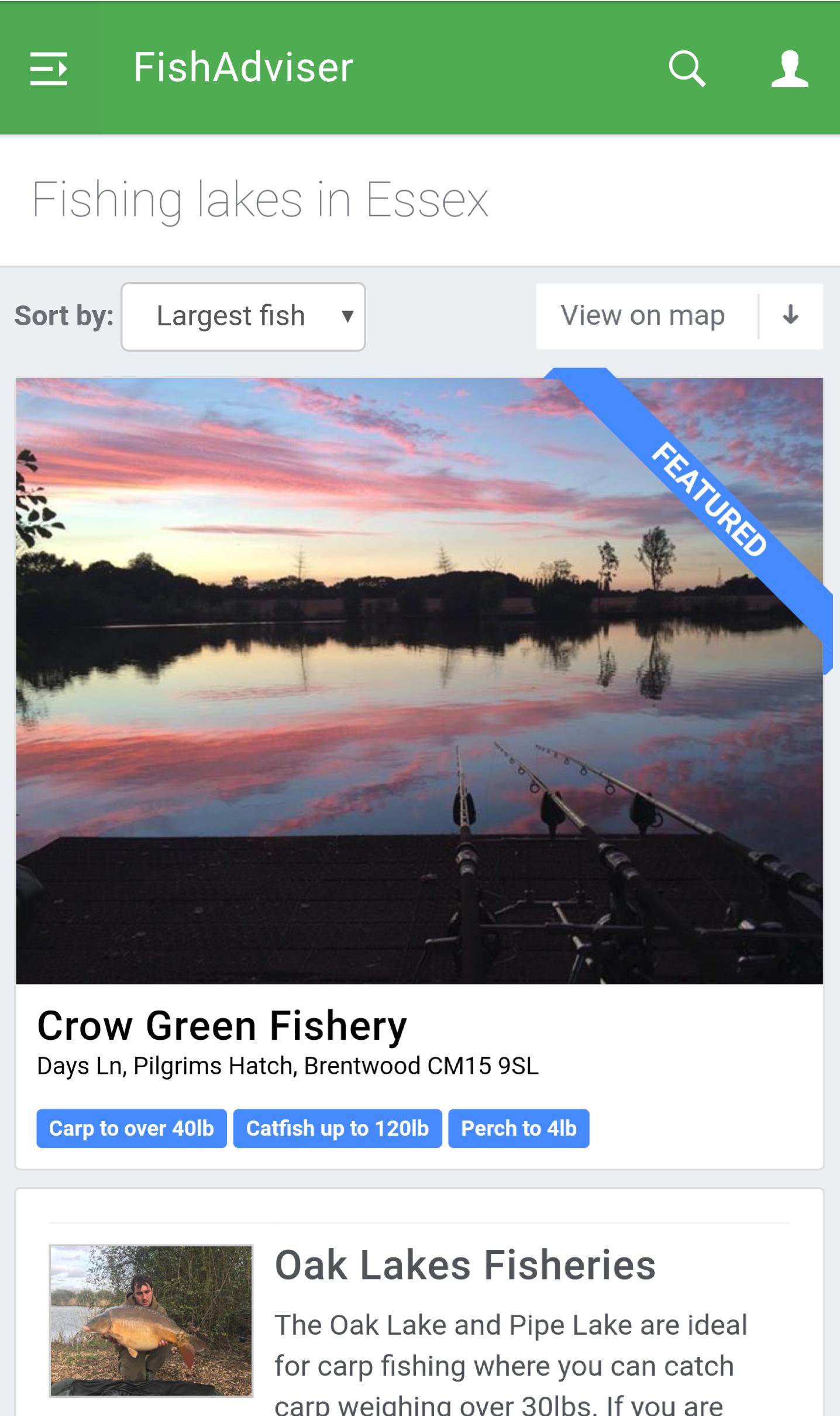 Appear at the top of fishery listing pages with a extra large listing to dominate all competitors.